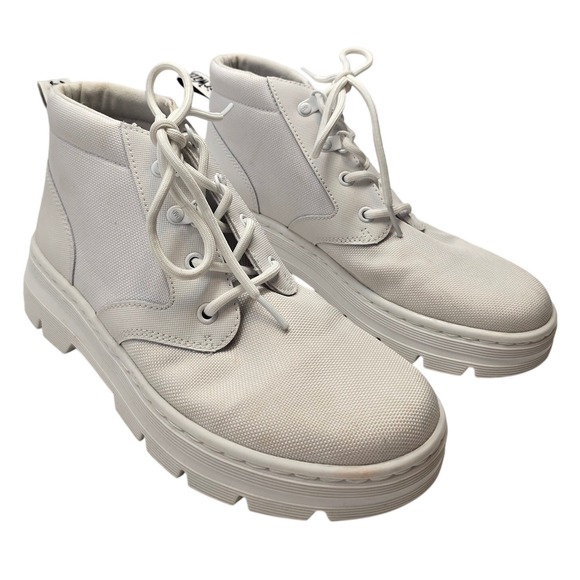 Dr. Martens Shoes - Dr. Martens Bonny W Tech Nylon Canvas Chukka Boots White Womens 8 Gorpcore